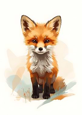 Cute Fox Illustration