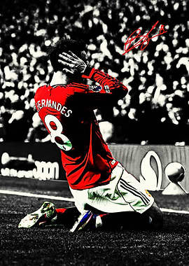 Bruno Fernandes Celebration Art