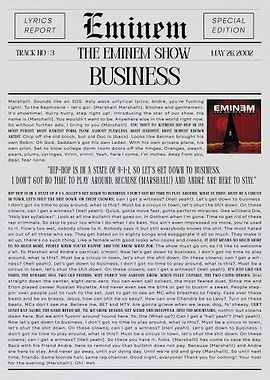 Eminem The Eminem Show Business Lyrics