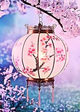 Cherry Blossom Lantern