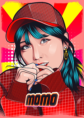 Momo digital art portrait
