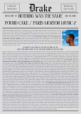 Drake - Pound Cake / Paris Morton Music 2