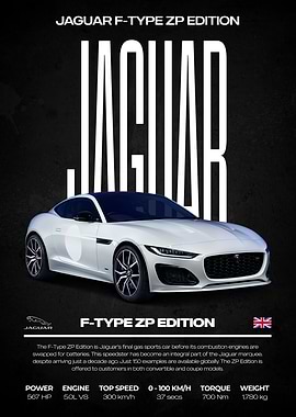 Jaguar F-Type ZP Edition Car Poster