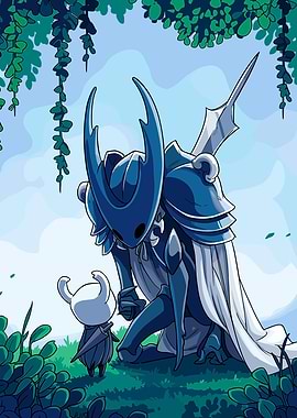 Hollow Knight Characters in Nature