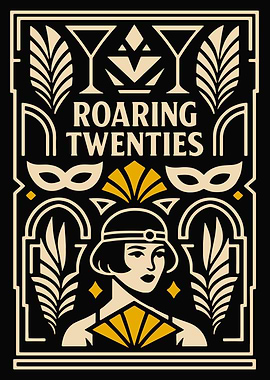 Roaring Twenties Art Deco Poster