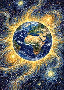 Earth's Starry Night