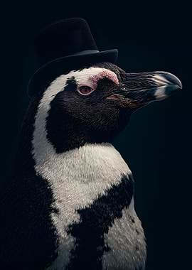 Penguin Wearing a Top Hat