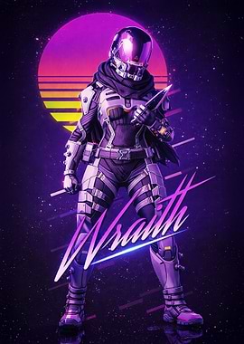 Wraith Retro Sci-Fi Art