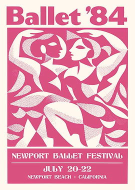Ballet '84 Newport Festival Poster