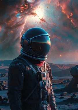 Astronaut on a Distant Planet