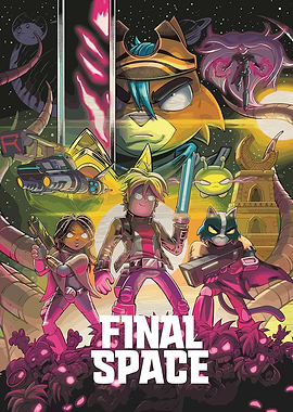 Final Space Characters in Space