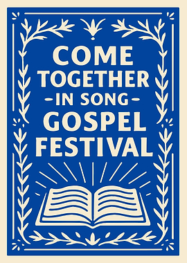 Come Together in Song Gospel Festival Poster
