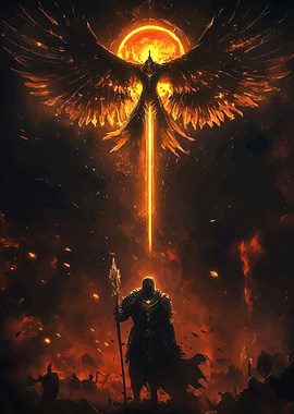 Fiery Phoenix and Knight