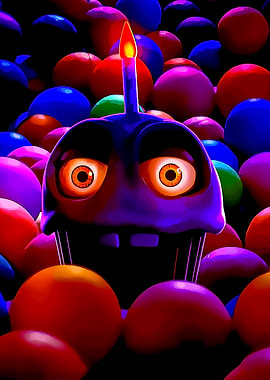 Scary Cupcake with Candle