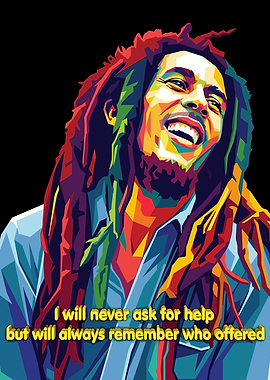 Bob Marley Pop Art Portrait