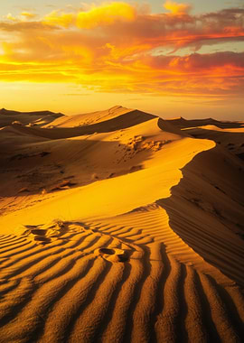 Desert Dunes at Sunset