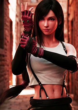 Tifa Lockhart in action pose