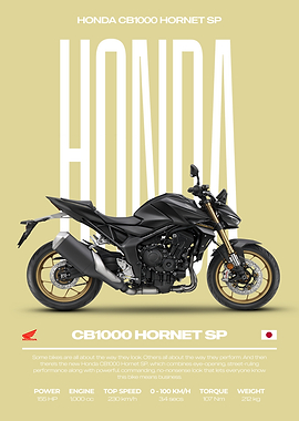 Honda CB1000 Hornet SP Motorcycle Poster