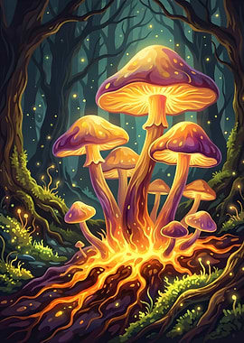 Enchanted Forest Mushrooms