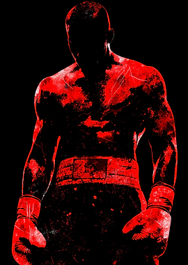 Boxer in Red and Black