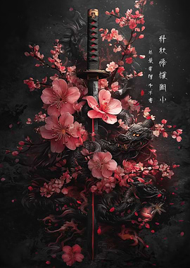 Ancient Black Dragon Katana