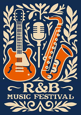 R&B Music Festival Poster