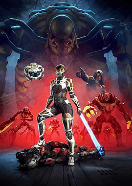 Sci-Fi Warrior Victory