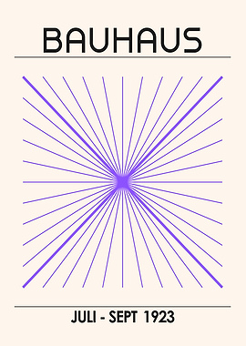 Bauhaus Poster with Geometric Design