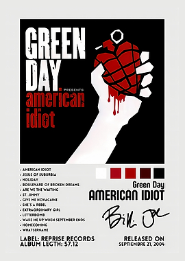 Green Day American Idiot Album Poster