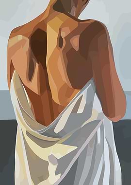 Man Wrapped in a Towel