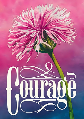 Courage Flower Painting