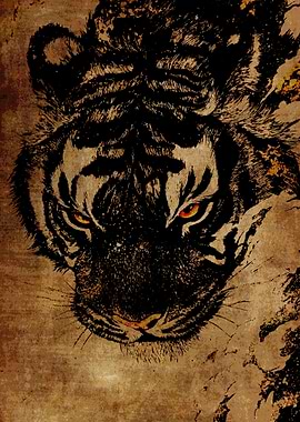Fierce Tiger Portrait