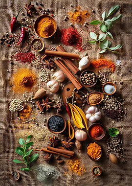 Assortment of Spices and Herbs