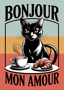 Bonjour Mon Amour Black Cat Coffee
