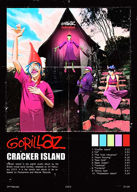 Gorillaz Cracker Island Album Art