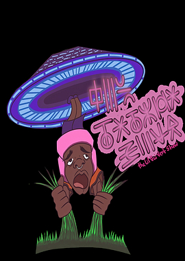 Alien Abduction with Grass