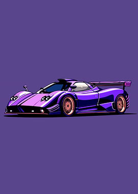 Pagani Huyara Illustration