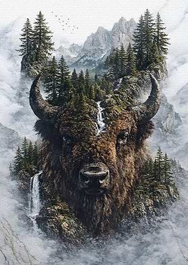 Bison The Majestic Defender of Nature’s Domain