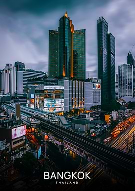 Bangkok Cityscape at Dusk