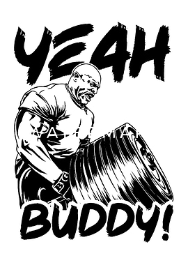 Bodybuilder with Weight Plate