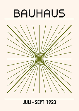 Bauhaus Poster with Geometric Design