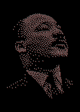 Pixelated Portrait of a Man