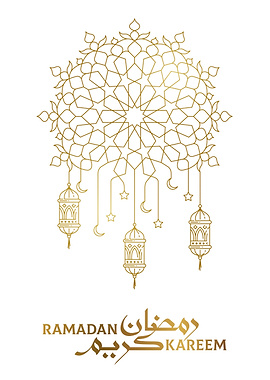 Ramadan Kareem Islamic Lanterns and Geometric Design