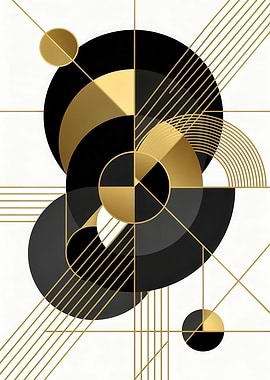 Art Deco Geometric Abstract Design