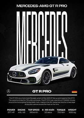 Mercedes-AMG GT R PRO Poster