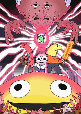 The Smiling Friends Characters in Action