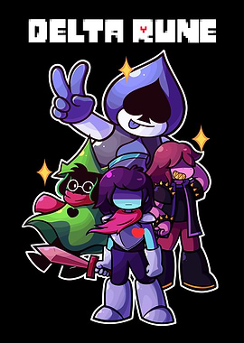 Deltarune Characters with Title