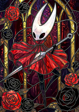 Hornet in Stained Glass Style