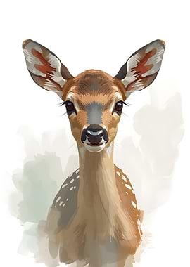 Cute Fawn Portrait