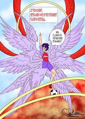 Setsu Céleste, Angel Football Player - Original Character
